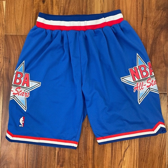 Hardwood Classics MITCHELL & NESS 1993 NBA All Star Game Shorts Blue Size XL - Picture 1 of 7